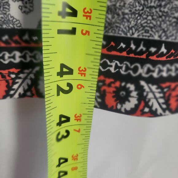 Ivanka Trump Sleeveless Knit Dress Size S/P Boho Floral Striped Midi Stretch - Picture 7 of 9